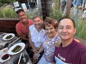 Vegan shepherd’s pie - with my vegan herd 🥰  at The Plot in Costa Mesa