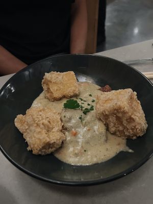 Biscuits and gravy   at The Plot in Costa Mesa