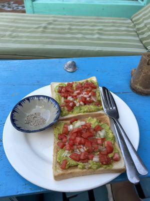 Avocado toast  at May Bowls Mui Ne in Phan Thiet