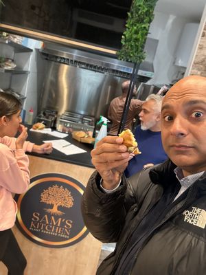 The best vegan Baicon & cheeze roll in town at SAM'S KITCHEN in 