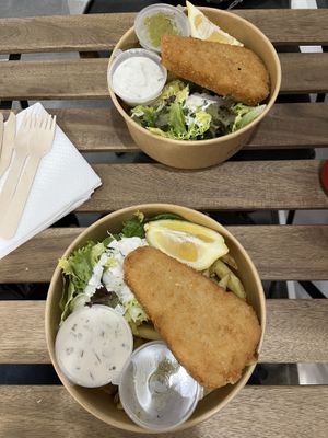 nofish and chips  at SAM'S KITCHEN in 