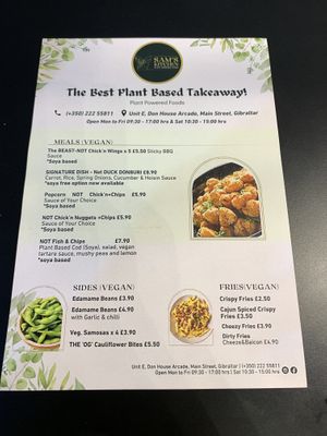 menu 2  at SAM'S KITCHEN in 