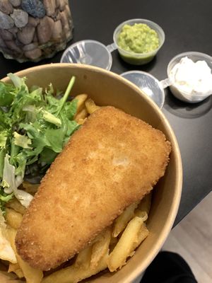 fish and cheats  at SAM'S KITCHEN in 