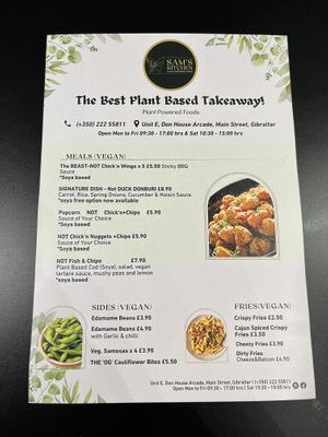 Menu  at SAM'S KITCHEN in 