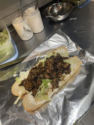 NOT Chick'n Africano Roll (£4.90)  at SAM'S KITCHEN in 