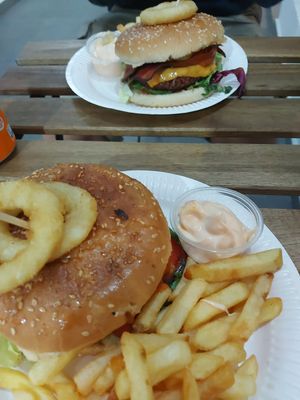 Boss burgers at SAM'S KITCHEN in 