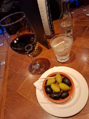 Marinated olives at Cafe Andaluz in Aberdeen