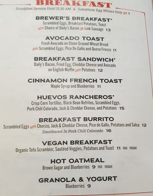 menu Dec 2022 at SLC - Salt Lake Brewing Co - TA in Salt Lake City