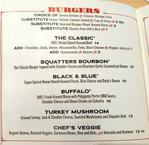 menu Dec 2022 at SLC - Salt Lake Brewing Co - TA in Salt Lake City