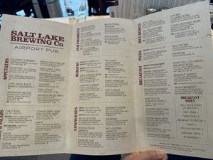 Menu   at SLC - Salt Lake Brewing Co - TA in Salt Lake City