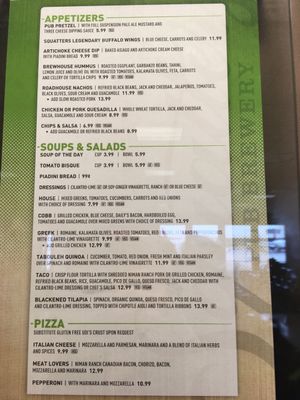 Menu as of April 2018 at SLC - Salt Lake Brewing Co - TA in Salt Lake City