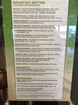 Menu as of April 2018 at SLC - Salt Lake Brewing Co - TA in Salt Lake City