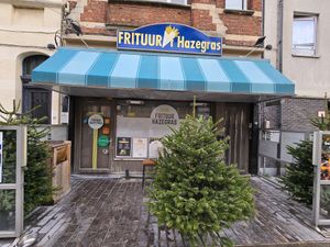 Front at Frituur Hazegras in Oostende