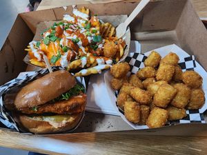 Spicy Buffalo cravings at Planet Vegan in Fresno