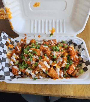 Buffalo fries at Planet Vegan in Fresno