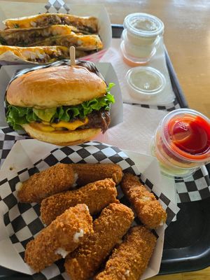 So many sauces to choose from! 😁 at Planet Vegan in Fresno