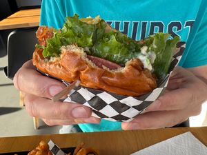 Spicy Chic’N Sando at Planet Vegan in Fresno