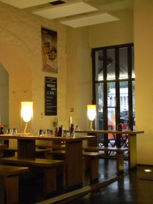 sitting area at Mendo in Lyon