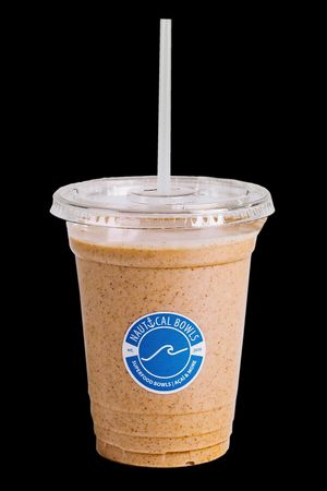 Wild Wake Smoothie - Coconut, Frozen Banana, Almond Butter, Chia Seeds, Cacao, Cinnamon, Almond Milk at Nautical Bowls - W 135th in Overland Park