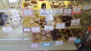 Vegan and gluten free section at The Flying Cupcake in Indianapolis
