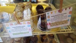 Happy birthday vanilla and happy birthday chocolate at The Flying Cupcake in Indianapolis