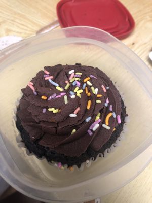 Chocolate cupcake at The Flying Cupcake in Indianapolis