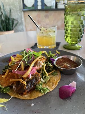 Mushroom taco  at Mamacitas in Asheville