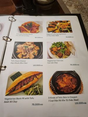 Menu Jan 2024 at Vy's Market Restaurant in Hoi An