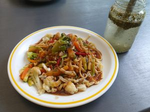 Yakissoba at Veg Veg in Curitiba