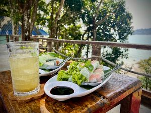 Sommer Rolls  at Spiral Resort  in Koh Phayam