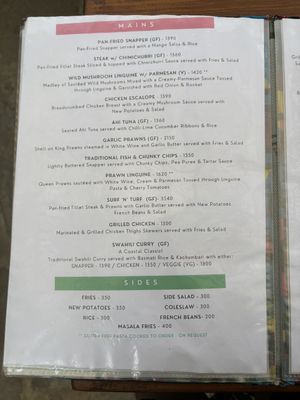   at Funky Monkey Cocktail Bar & Restaurant in Ukunda