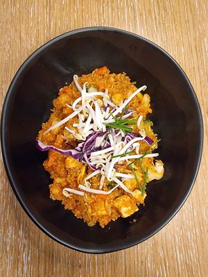 Quinoa-based tofu dish w/ sweet and sour sauce #Veganuary at Padthai Wokbar   in Budapest