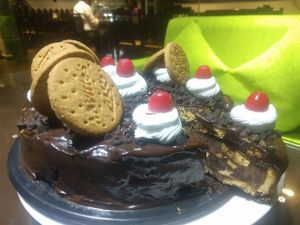 McVittie's cake at Paradigm Shift Vegan Cafe in Bangalore