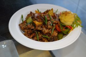 Paradigm Shift mock meat special at Paradigm Shift Vegan Cafe in Bangalore