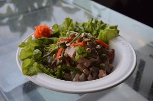 Salad at Paradigm Shift Vegan Cafe in Bangalore