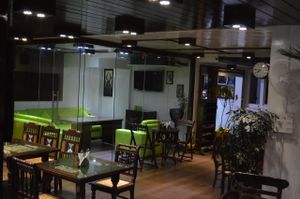 Rooftop restaurant at Paradigm Shift Vegan Cafe in Bangalore