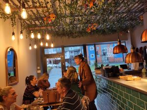 Cosy interior at Chamo Street Food in Preston