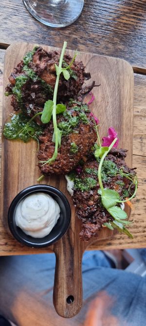 Cauli fritters at Chamo Street Food in Preston