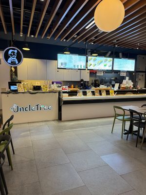 Situated in the supermarket with amber seatings.  at UncleTree Vege - Paradigm Mall JB in Johor Bahru