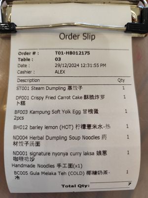 Items we ordered at AM Green World 青の世代 in Iskandar Puteri