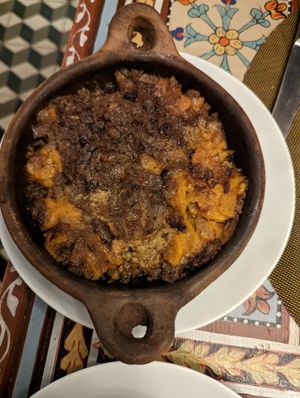 Sweet potatoes au gratin at Nord-Pinus Tanger in Tangier