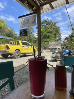 Sweet litte Café with nice services and delicious food!  at Dosha  in Bocas Del Toro