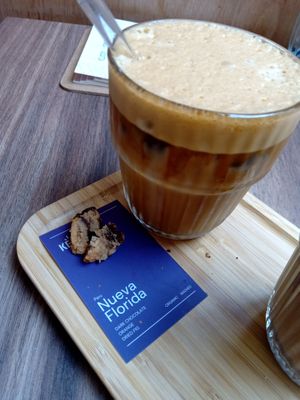 Vegan iced brown sugar espresso latte at Koek van Nouk in Arnhem