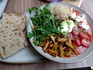 Vegan shakshuka at Koek van Nouk in Arnhem