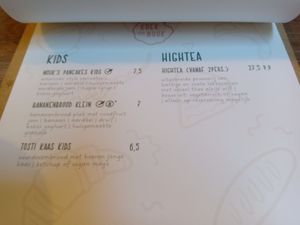 Kids' menu (May 2025) at Koek van Nouk in Arnhem