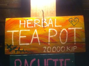 Beautiful signs at Daauw Home in Huay Xai