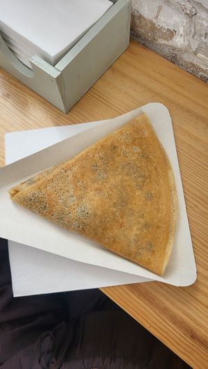 Vegan chocolate and banana crepe at La francesa - crêperie in Toledo