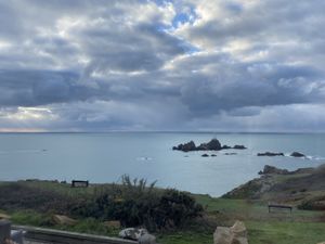 Lighthouse view  at Corbiere Phare in Jersey