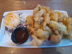 Tempura veg at Banrai Thai Restaurant in Darlington
