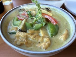 Green tofu curry   at Banrai Thai Restaurant in Darlington